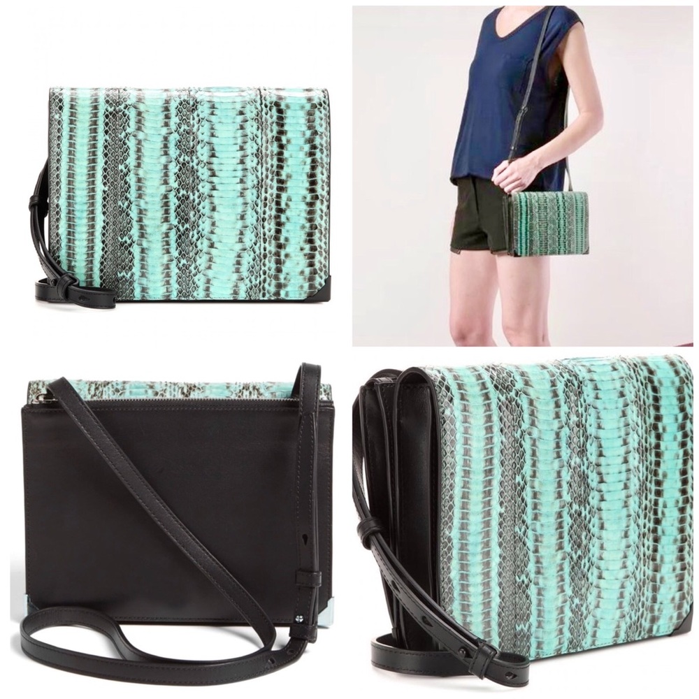 Alexander Wang Prisma Snakeskin Leather Crossbody